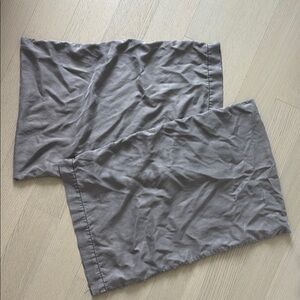 West Elm tencel standard queen pillowcases x2